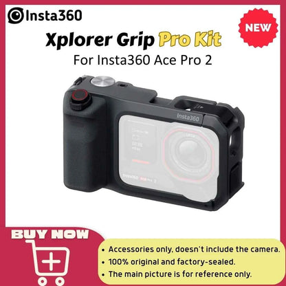 Insta360 Xplorer Grip Pro Kit Built-in 2010mAh Battery Handle Street Photography for Insta 360 Ace Pro 2 Original Accessories