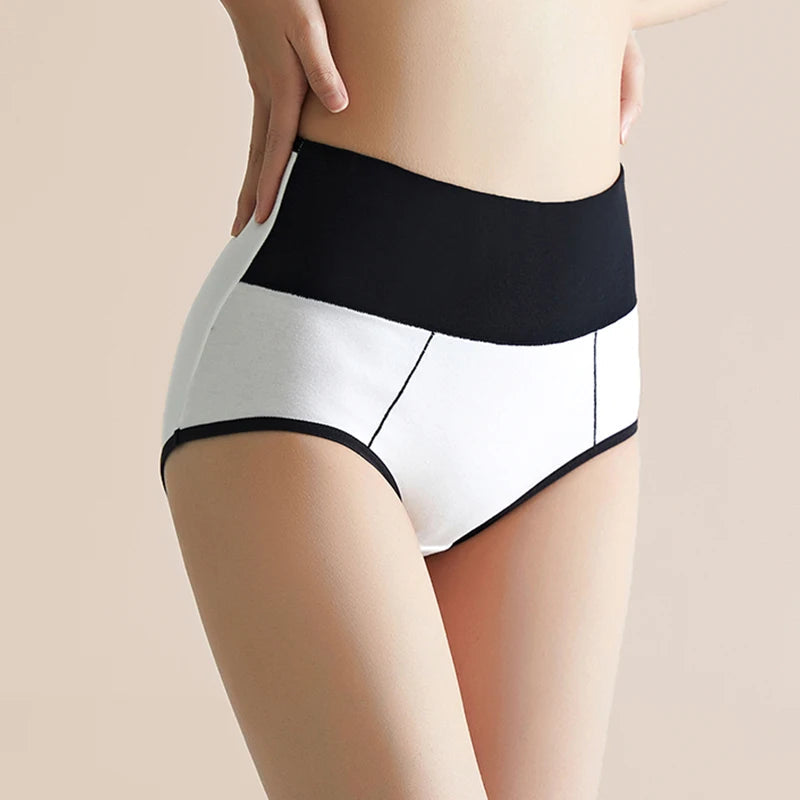 3Pcs/Set Cotton Women's Panties High Waist Body Shaper Underwear Plus Size M-4XL Underpants Soft Panty Slimming Female Briefs SS69