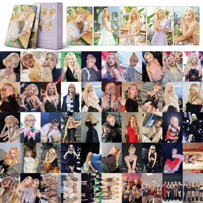 KPOP 55cards/set (G) I-DLE Album Card I FEEL Album GIDLE Ye Shuhua MINNIE Printed Photo Card LOMO Card Gift For Girls Collection SS69