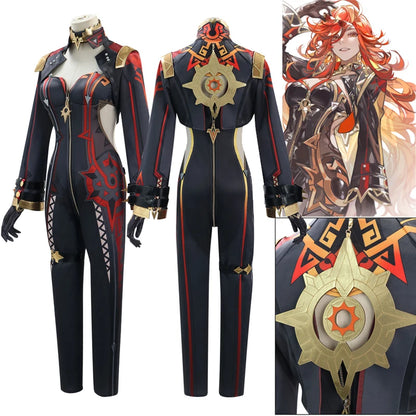 Mavuika Cosplay Costume Game Genshin Impact Uniform Earrings Sunglasses Pyro Archon Natlan God of War Halloween Party Women