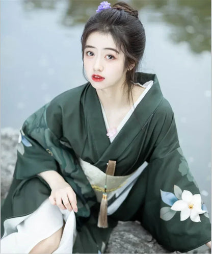 Fashion Photography Clothes Party Dress Japanese Kimono Cosplay Yukata Women Clothing Traditional Ethnic Style Streetwear Stage