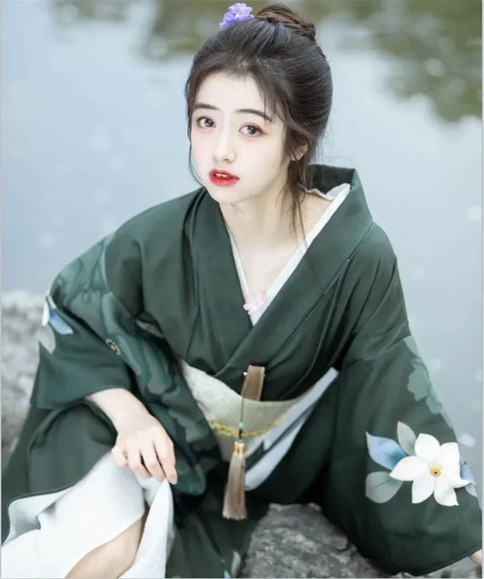 Fashion Photography Clothes Party Dress Japanese Kimono Cosplay Yukata Women Clothing Traditional Ethnic Style Streetwear Stage