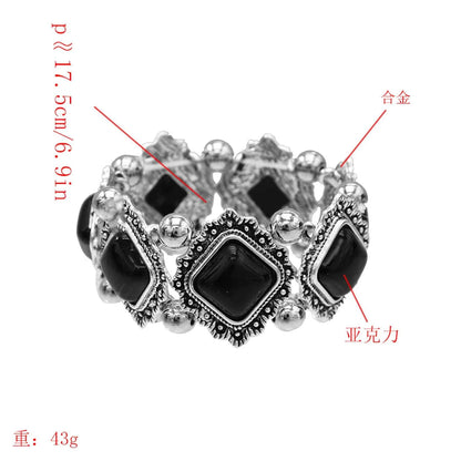 Traditional Kazakhstan Ethnic Coins Bracelet Hair Accessories  for Women Vintage Nepalese Tibetan Clothing Headwear Jewelry Set