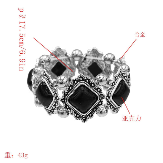 Traditional Kazakhstan Ethnic Coins Bracelet Hair Accessories  for Women Vintage Nepalese Tibetan Clothing Headwear Jewelry Set