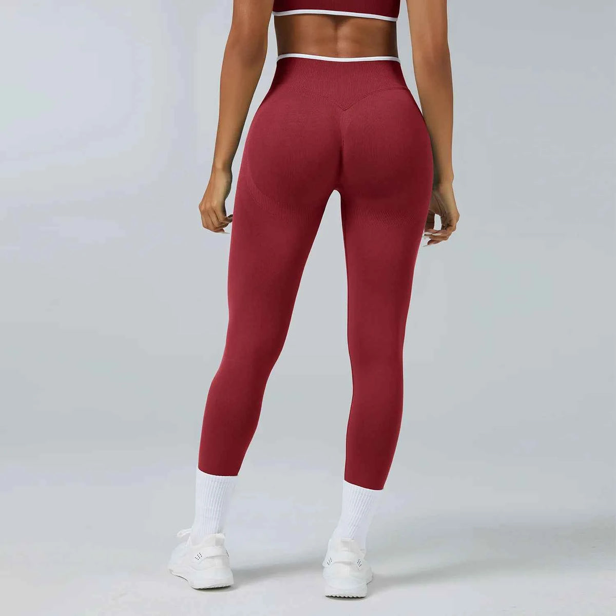 Seamless High Waist Yoga Pants Women Tummy Control Leggings Stretchy Soft Workout Running Leggings Comfortable Gym Sports Tights