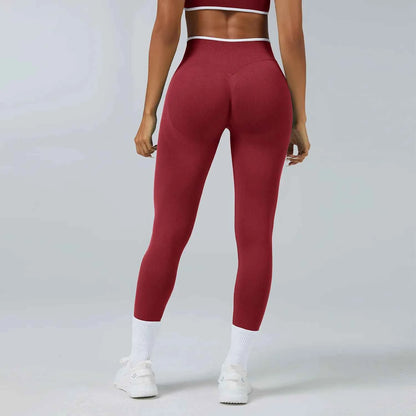 Seamless High Waist Yoga Pants Women Tummy Control Leggings Stretchy Soft Workout Running Leggings Comfortable Gym Sports Tights