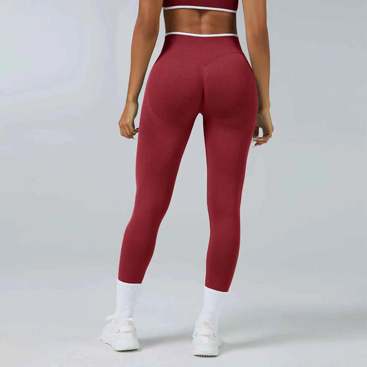 Seamless High Waist Yoga Pants Women Tummy Control Leggings Stretchy Soft Workout Running Leggings Comfortable Gym Sports Tights