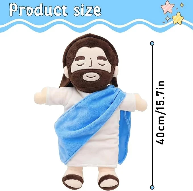 Breath Jesus Plush Doll Soothing Placation Toys Soft Respirable Jesus Plushies Comforting Jesus Heart Toy Easter Christmas Gifts SS69