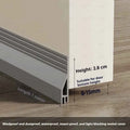 1M TPE Door Bottom Gap Sealing Strip Self-adhesive 3-layer Windproof Anti-Cold Noise Reduction Wearproof Window Weather Strip