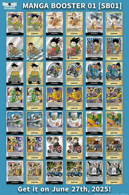 Bandai Dragon Ball Manga Booster 01 Fusion World Series TCG Game Card 40th Anniversary Version Anime Collectibles Trendy Toy