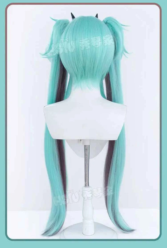 Women Sexy Demon Miku Cosplay Costumes Anime Devil Hatsune Cosplay Uniform Dress Wigs Wings Suit With Horns Tail Halloween Party