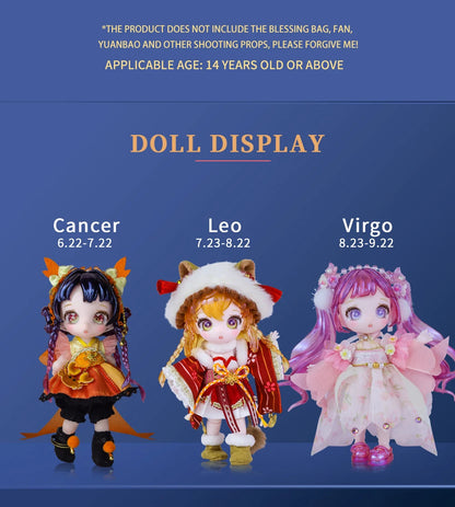 ICY DBS Dream Fairy Maytree OB11 doll 13 ball joint body constellation series Collectible Cute Animal 13cm SD gift BJD SS69