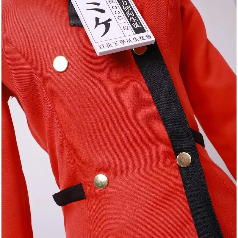 Anime Kakegurui Yomotsuki Runa Cosplay Costume JK School Girl Yumeko kishima Jacket Hoodie Coat Halloween Carnival Outfit SS69