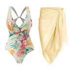 2023 New Arrival Push Up Women Bikini Set Floral Printed Ruffle Bikinis Strappy Bandage Swimwear Brazilian Biquini Bathing Suit SS69