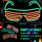 LED Glow Glasses with Blinking Modes for Parties