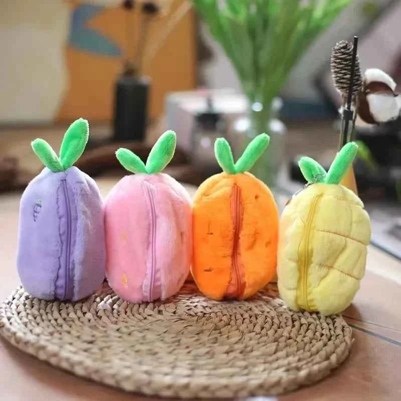 Funny Strawberry Carrot Rabbit Plush Toys Stuffed Into Fruit Transform Soft Animals Bunny Doll For Boys Girls Birthday Gift