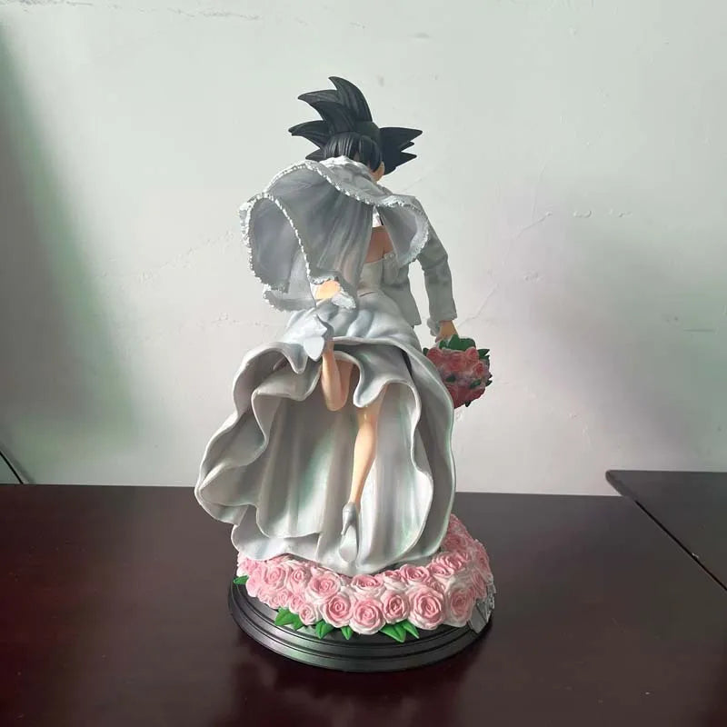 Dragon Ball Z Son Goku Figure Chichi Wedding Version 31CM PVC Figurine Model Toys Statue Collection Ornament Couple Wedding Gift SS69