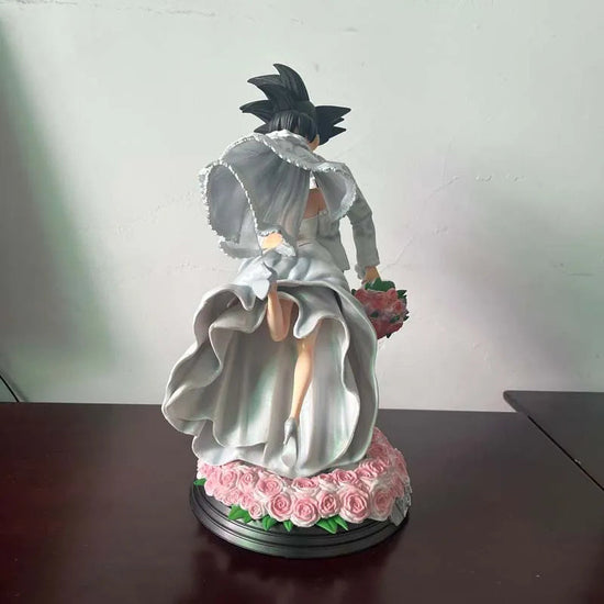 Dragon Ball Z Son Goku Figure Chichi Wedding Version 31CM PVC Figurine Model Toys Statue Collection Ornament Couple Wedding Gift SS69