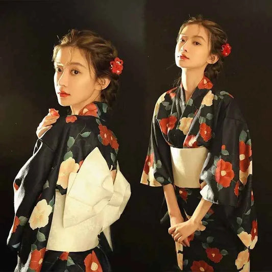 Fashion Photography Clothes Party Dress Japanese Kimono Cosplay Yukata Women Clothing Traditional Ethnic Style Streetwear Stage