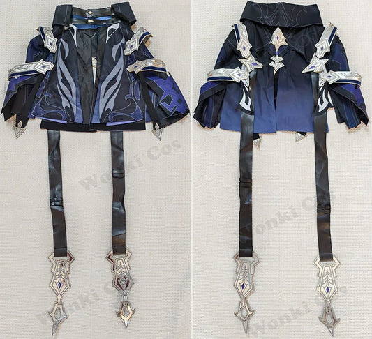 Game Impact Kyryll Chudomirovich Flins Cosplay Costume Wig Hair for Men Halloween Party Carnival Role Paly Outfits