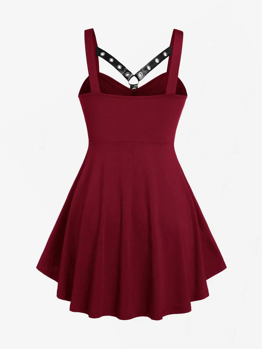 ROSE GAL Womens Plus Size Curve High Low Tank Tops Gothic Sleeveless Strap Tank Top SS69