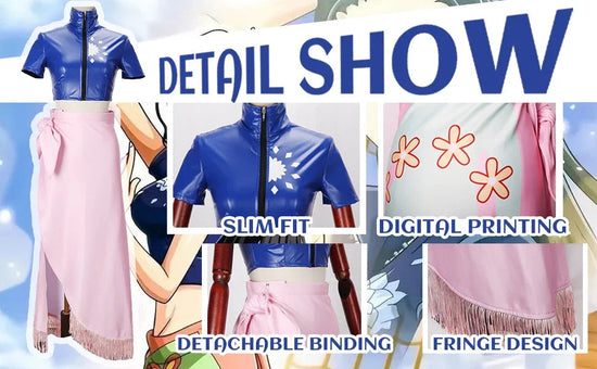 Nico Robin Cosplay Costume Top and Wrap Skirfor Women One Piece Anime Nico Robin Outfit Dress SS69