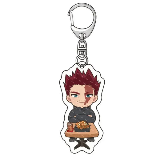 Fashion Anime College Keychain Cartoon Character Double Sided Acrylic Key Chain Fans Collection Jewlry Gift SS69 6.69 9