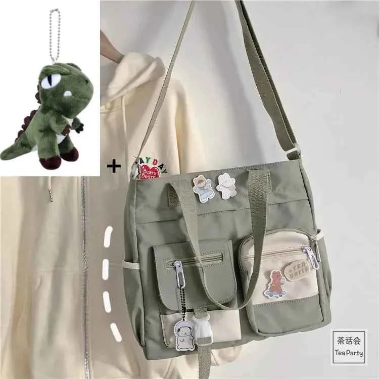 Nylon Waterproof Canvas Women Handbags Shoulder Bag Japanese Ladies Messenger Bag Student School Crossbody Bags for Girl Satchel