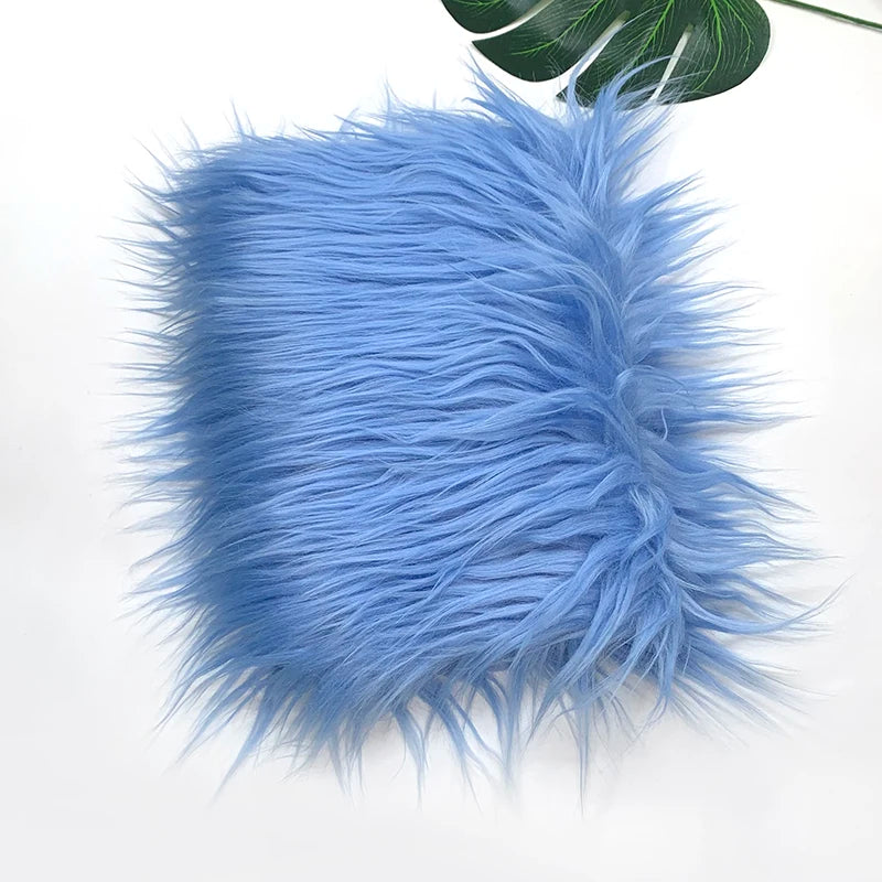 Faux Fur Fabric 8cm Long Pile Cosplay Patchwork Sheet