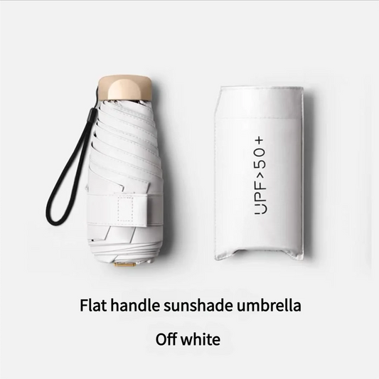 SS69 Mini Pocket Umbrella, 5-Folding UV Protection Sun Parasol