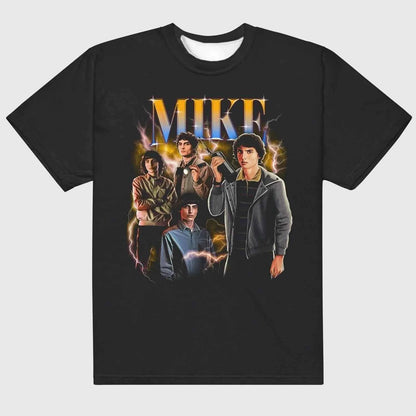 American TV Series Peripheral Stranger Things T-shirt ELEVEN 11 Couple Outfits for Men Women, Youth Round Neck Print， Gift