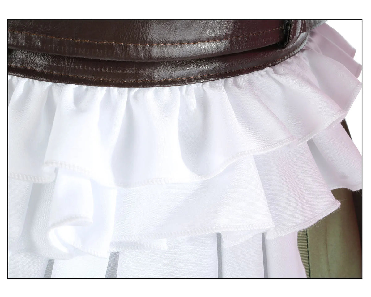Kanroji Mitsuri Anime Cosplay Costume Set with Wig and Belt