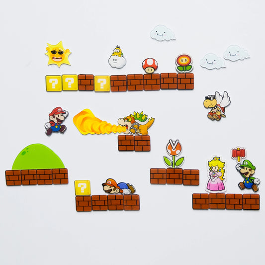 Cartoon Bros Fridge Magnet Home Kitchen Convenience Sticker Anime Photo Message Board Refrigerator Magnetic Stickers Home Dec