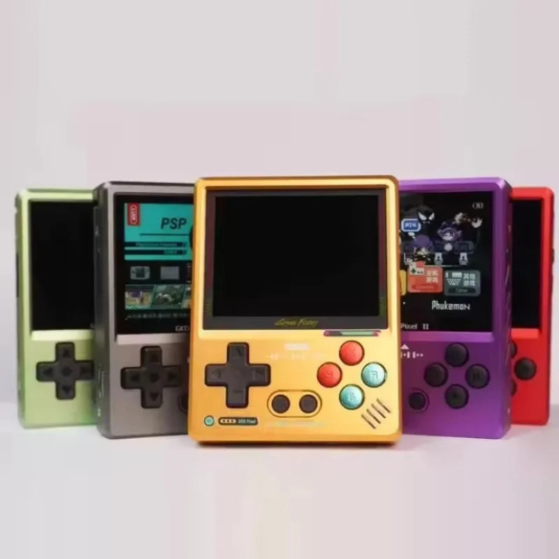Gkd Pixel 2 Handheld Game Console Portable Retro Nostalgia Game Console Arcade Game Full Metal Body Cnc Gamer Customized Gift SS69