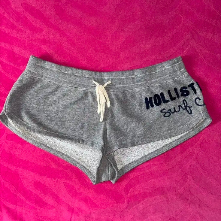 Y2K Summer Gothic letter Pattern Printed Sports Shorts Zipper Women's Slimming Running Fitness Breathable Fitness Sportswear emo SS69