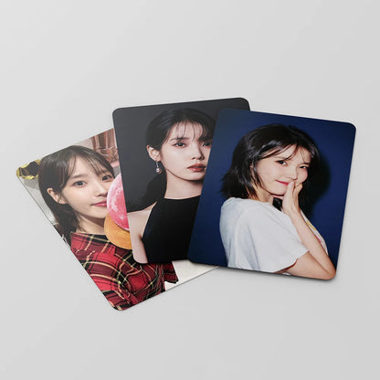 55pcs/set Kpop IU The Golden Hour Lomo Cards High quality HD Photocard for fans collection Fashion Cute Fans Gift SS69