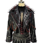 Women's Y2K Goth PU Leather Jacket with Spikes