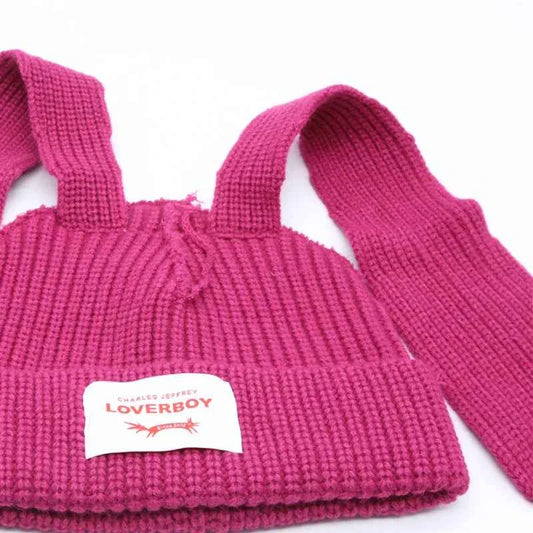 Long fox Ears Knitted Hat Men Women Rabbit Ear Warm Crochet Beanies Kpop Hip Hop Hat Winter Skullies Cap Y2k Christmas Gifty