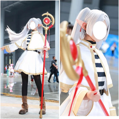 Anime Frieren Cosplay Costume Frieren: Beyond Journey's End Cosplay Frieren Dress Women Halloween Witch Costume Frieren Cosplay