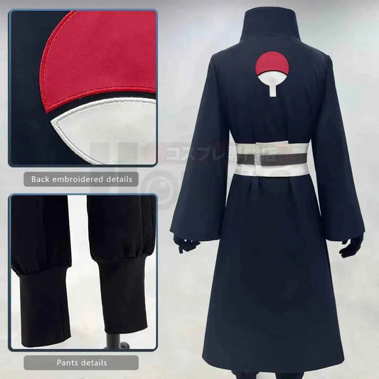 2026 Anime Uchiha Obito Cosplay Costume Coat Elastic Pants Belt Gloves Cos Convention Gift Adult Version Unisex