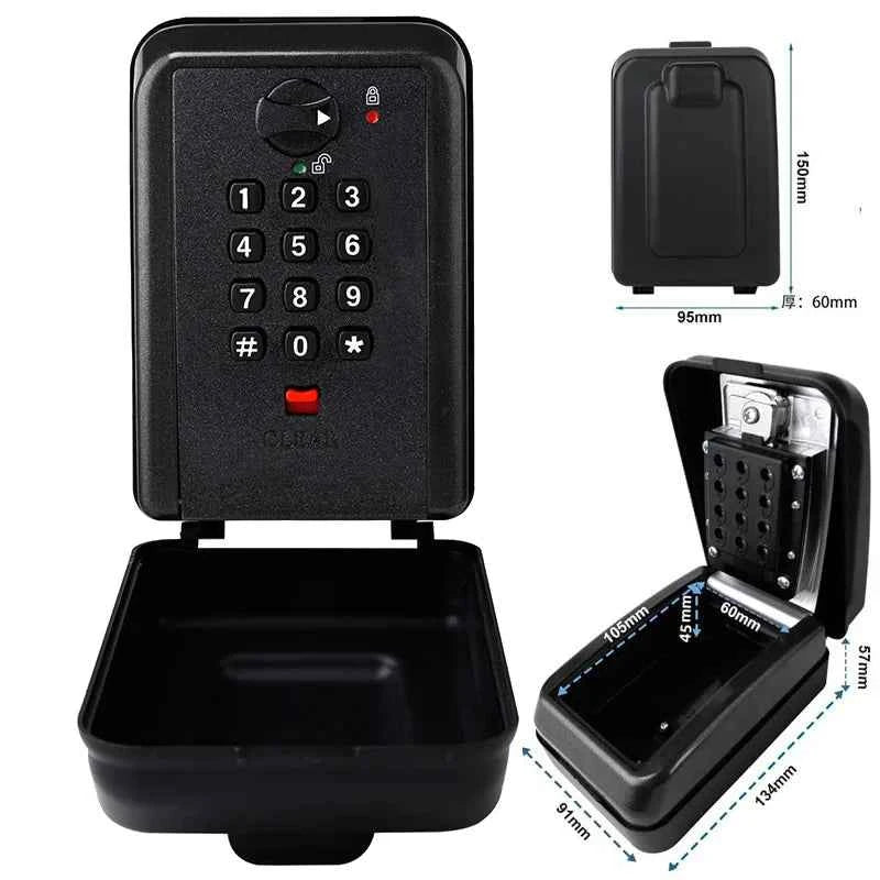 Waterproof Wall Mounted Key Safe Box Anti-theft Key Storage With Combination Password Lock Homestay Office Home Indoor Outdoor