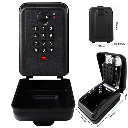 Waterproof Wall Mounted Key Safe Box Anti-theft Key Storage With Combination Password Lock Homestay Office Home Indoor Outdoor