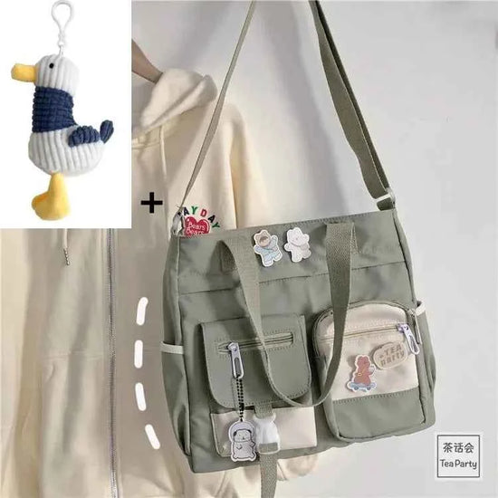 Nylon Waterproof Canvas Women Handbags Shoulder Bag Japanese Ladies Messenger Bag Student School Crossbody Bags for Girl Satchel