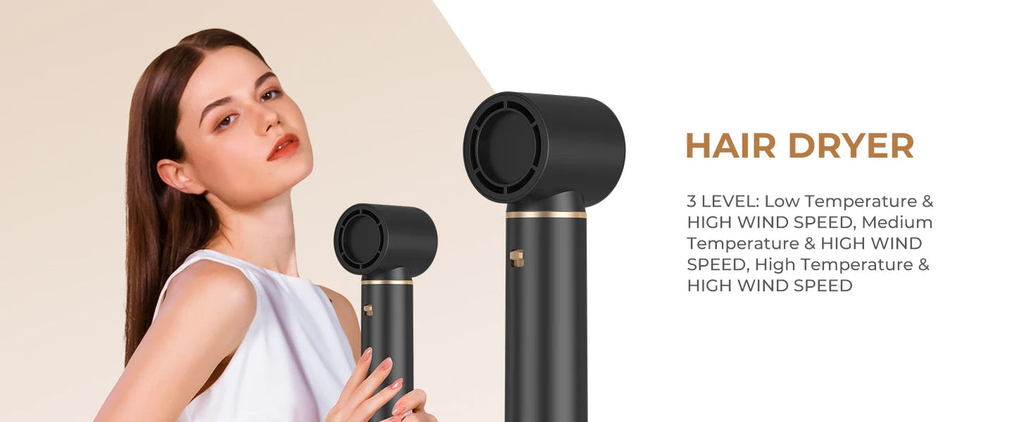 Hair Dryer 5 in 1 Electric Comb Negative Ion Straightener Comb Curling Iron Detachable Multifunctional Heating Brush Hair Dryer SS69