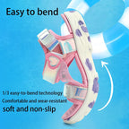 Girls' LED Sandals - Hook & Loop Closure, Anti-Slip EVA