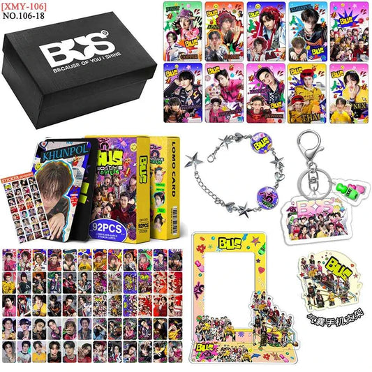 Kpop Idol BABYMONSTER BINI GIDLE ZB1 Gift Box Set Lomo Card Photocards Card Holder Keychains Acrylic Stand Bracelet Fans Gifts