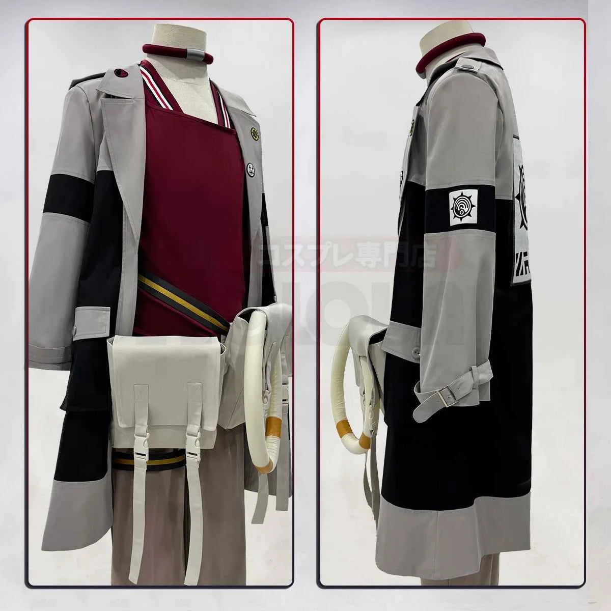 HOLOUN Gachiakuta Anime Enjin Cosplay Costume Embroidery Jacket Pants Bag Convention Halloween Christmas