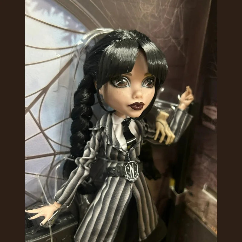Barbie 100% Original Extra Joint Moveable Dolls Wednesday Addams for Girls Articulated Dolls for Girls Birthday Christmas Gifts SS69
