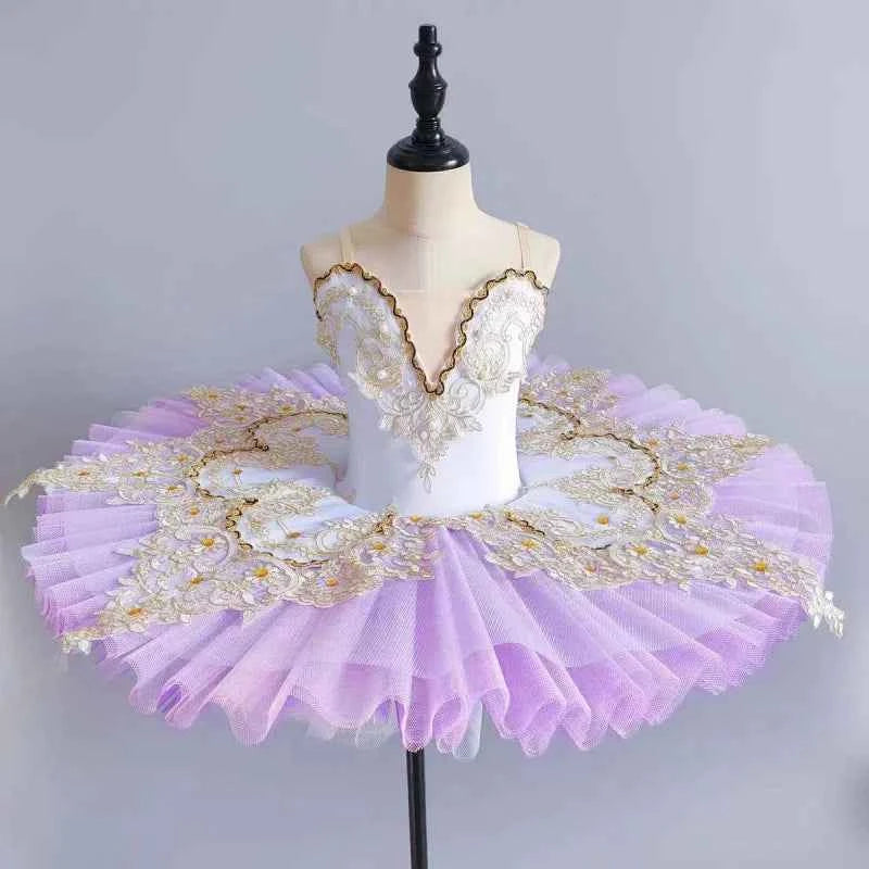 Girls Elegant Tutu, Skirt Ballet Dance Wear Kids Soft  Tutu Balliet Practice Training Stage Performance,Kids Dance Wear,Costume