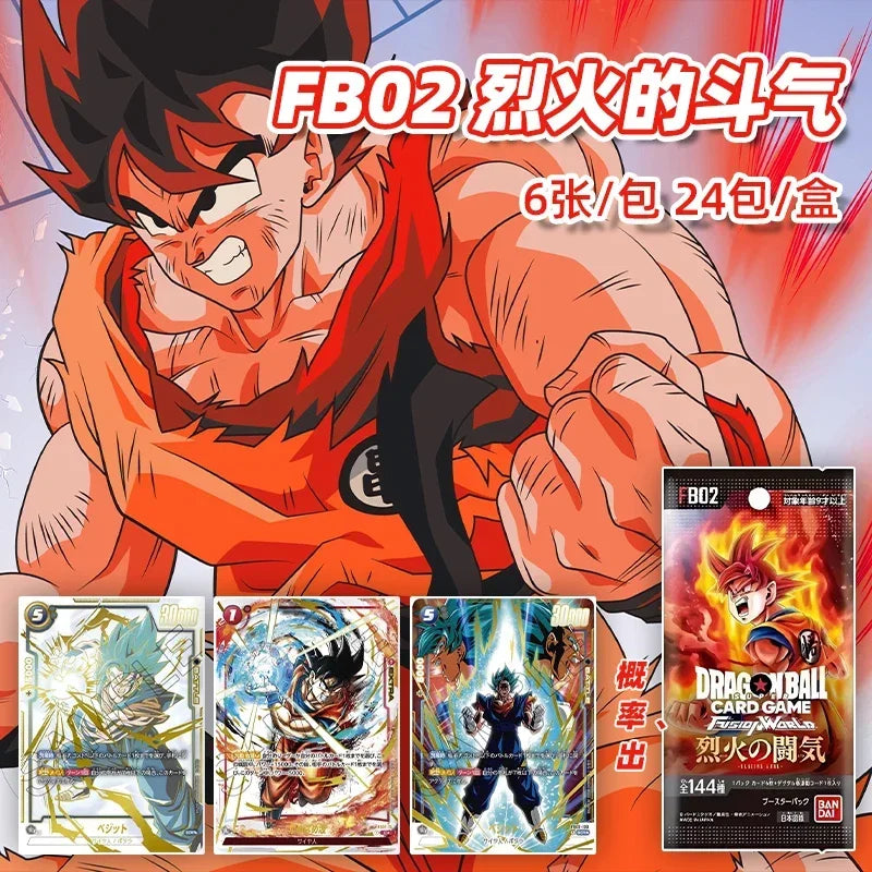 TCG Bandai Dragon Ball Card Japanese Version FB01 FB02 FB03 FB04 Supplementary Pack Rare Anime Collectible Card Kids Toys Gift SS69